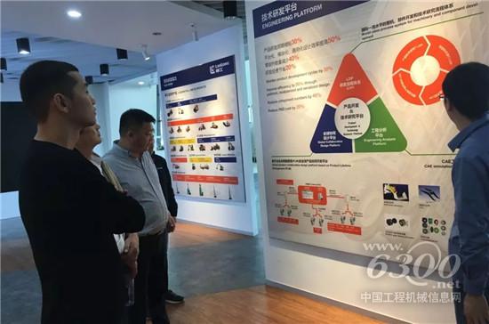 客戶現場試駕，并參觀柳工全球研發中心