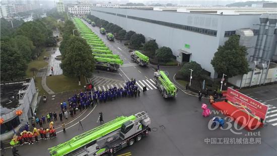 中聯重科超百臺汽車起重機浩浩蕩蕩發往全國各地
