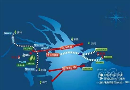 　　項目簡介：深中通道是連接廣東省深圳市與中山市的跨海大橋，全長24千米。其中沉管隧道長6.8公里，雙向8車道，是世界最長的海底沉管隧道。深中通道貫通后，將成為連接珠江東西岸的重要通道。
