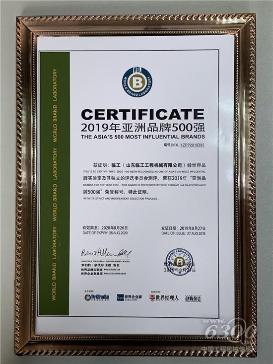 山東臨工構筑品牌全球影響力