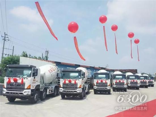 中聯重科4.0攪拌車批量開赴廣東