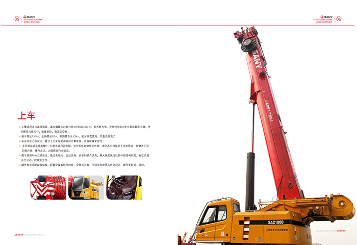三一重工SAC1800全地面起重機