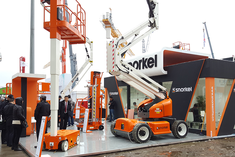 Bauma China 2016——美國Snorkel 高空作業(yè)平臺-普雷斯特機(jī)械設(shè)備(北京)有限公司