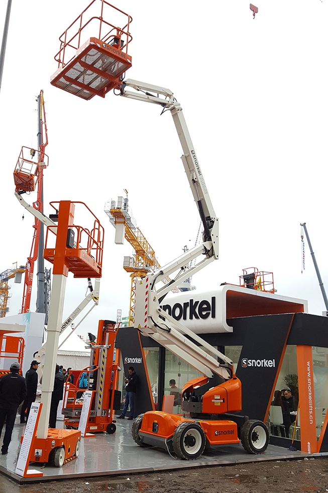 Bauma China 2016——美國Snorkel 高空作業(yè)平臺-普雷斯特機(jī)械設(shè)備(北京)有限公司