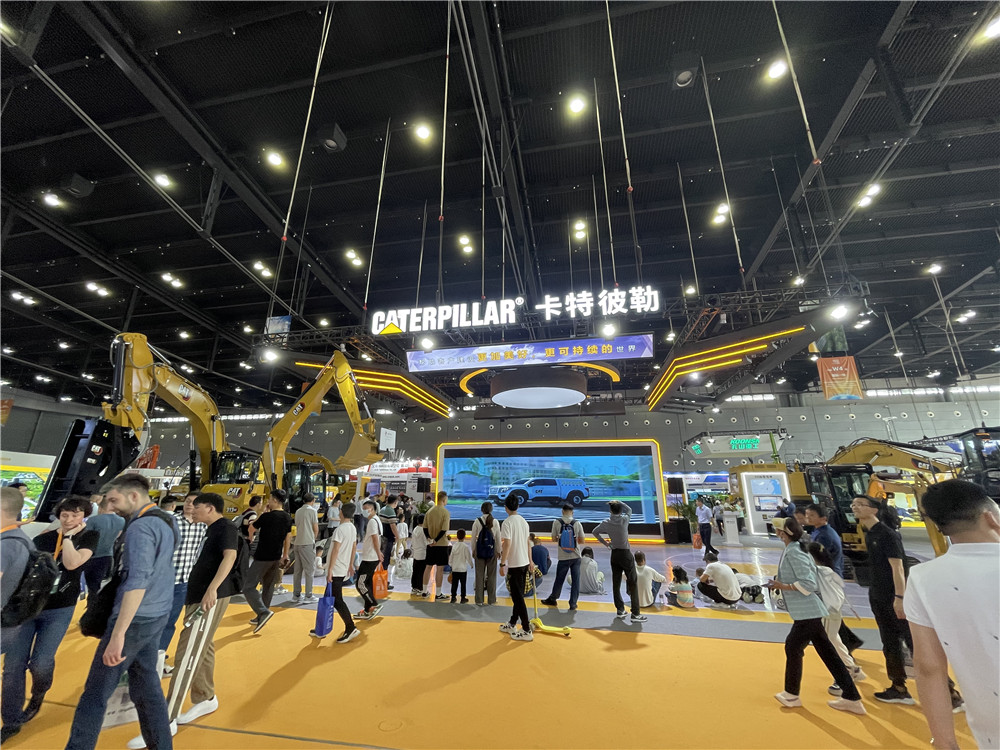 2023長沙國際工程機(jī)械展覽會(huì)展臺風(fēng)采：卡特彼勒