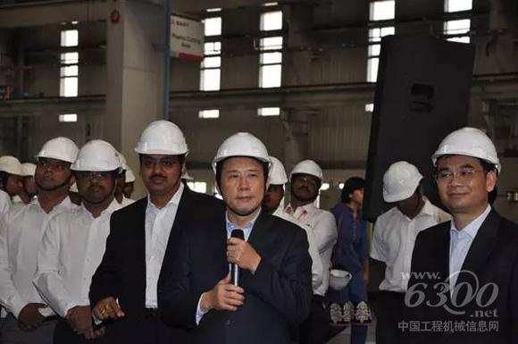梁穩根一行參觀普納工廠并參加三一印度公司深化“技能印度”動員