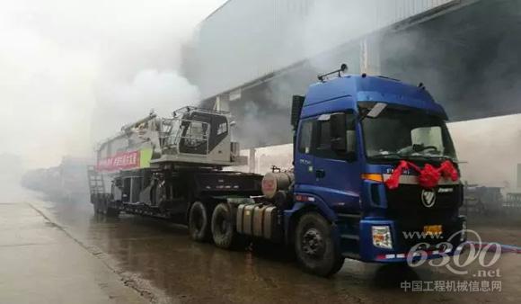 中聯重科QUY500履帶起重機發車現場