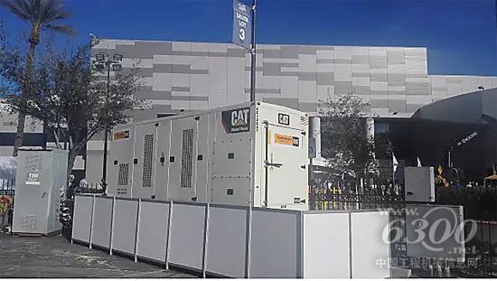 為展館默默提供電力支持的卡特彼勒發電機組