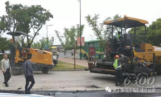 徐工成套路面設(shè)備為湖州市政建設(shè)再添光彩