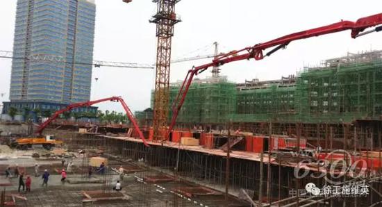 徐工泵車“雙龍”助力江西紅色之鄉住宅建設獲好評