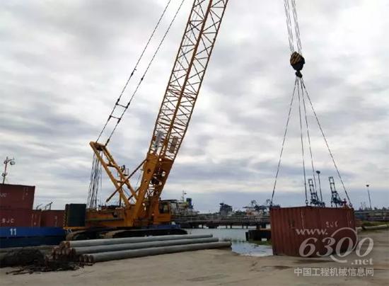 XGC180履帶起重機施工