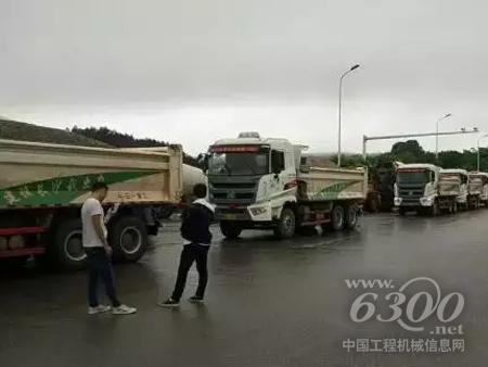 三一自卸車出動