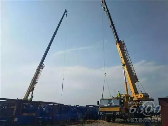 印尼蘇門答臘島最大的發電廠，徐工起重機聯合吊裝鋼結構