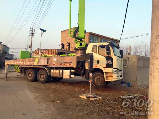 40米4.0泵車在安徽蚌埠鄉鎮地區高效作業