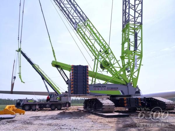 中聯(lián)重科多臺大型設(shè)備助力臨西運河風(fēng)電項目建設(shè)