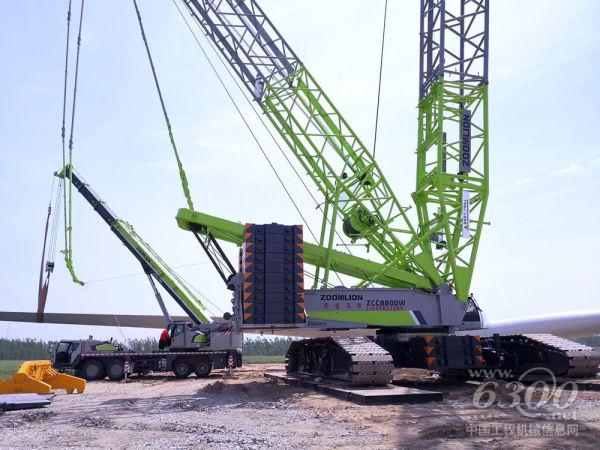 中聯重科履帶吊助力臨西運河風電項目建設