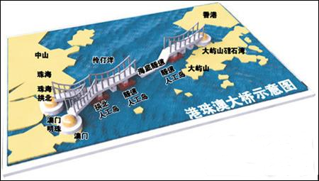 港珠澳大橋示意圖