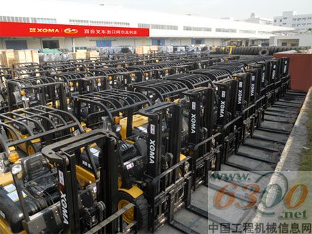 廈工百臺叉車開進非洲