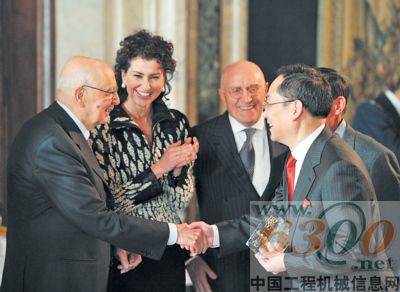 意大利總統為中聯重科詹純新頒獎