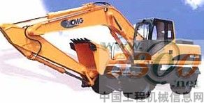 柴油液壓輪胎反鏟挖掘機